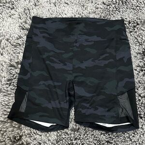 PINK Victoria's Secret Black Camo Athletic Shorts